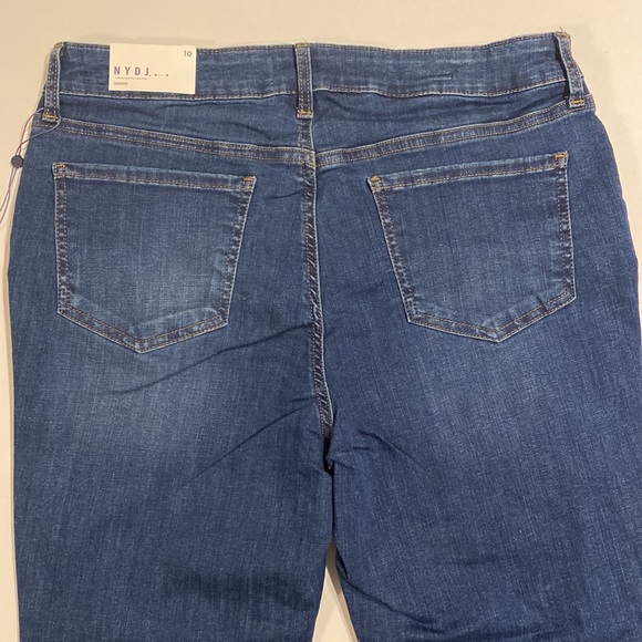 NYDJ SZ 10 Medium Wash Blue Skinny Denim Jeans New D31 - Picture 2 of 16